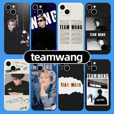 teamwang手机壳适用苹果14华为mate60王嘉尔iPhone15promax明星OPPO小米13潮牌vivo周边p60同款12字母50潮流x