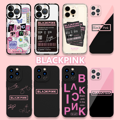 BLACKPINK手机壳苹果15iPhone14周边jennie同款rose联名JISOO华为13promax朴彩英12p金智秀lisa金珍妮11适用+