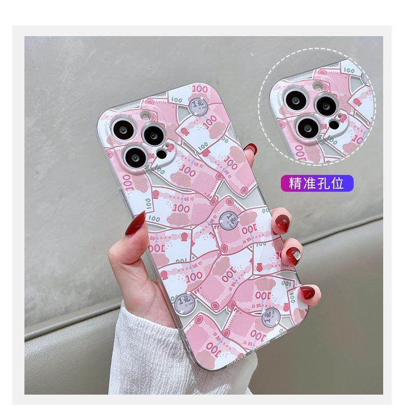 人民币软妹苹果手机壳iphone11/12/13/14promax可爱防摔个性钞票创意