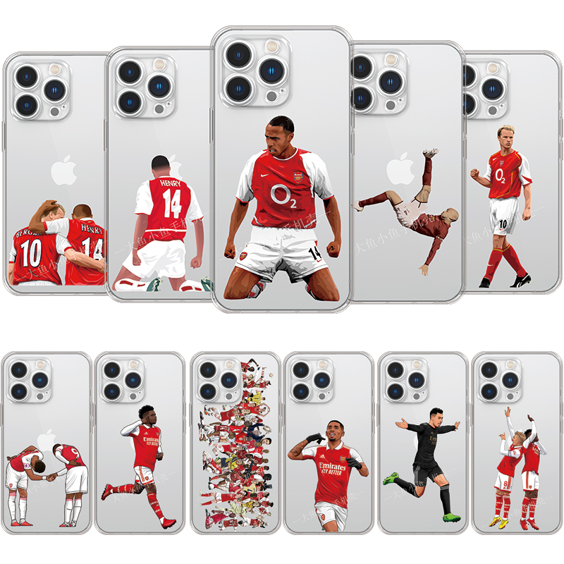 透明软壳 阿森纳手机壳亨利厄德高萨卡马丁内利扎卡热苏斯适用iPhone15413promax12苹果11xs8plusiqooNeo6pro