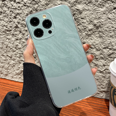 适用苹果15pro手机保护壳iphone14/13透明xr软11女12mini遥遥领先xs防摔7/8plus矽胶x标志max新款se高级感男