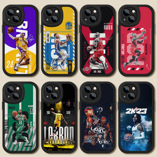 NBA篮球员明星手机壳适用vivoX9080科比706050库里3027PRO杜莫兰特Z6/3i安东尼约翰逊吉米巴特勒保罗乔治麦迪