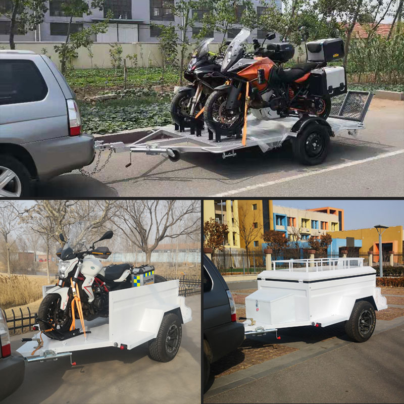 牌摩托挂平板拖挂车边三u轮后车式后越斗野汽车挂车轿车小拖车