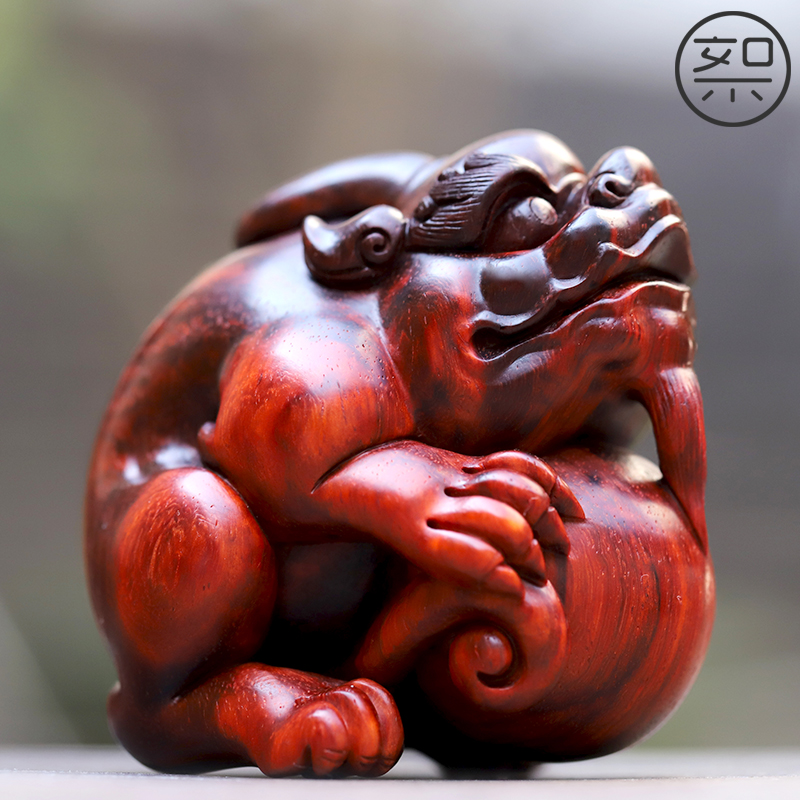 貔貅有求必应纯手工印度小叶紫檀