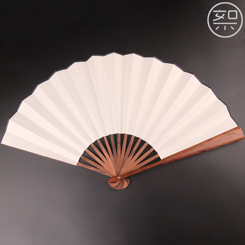 絮旧 古风折扇男士扇子 海南黄花梨木中国风复古随身古风折叠古典