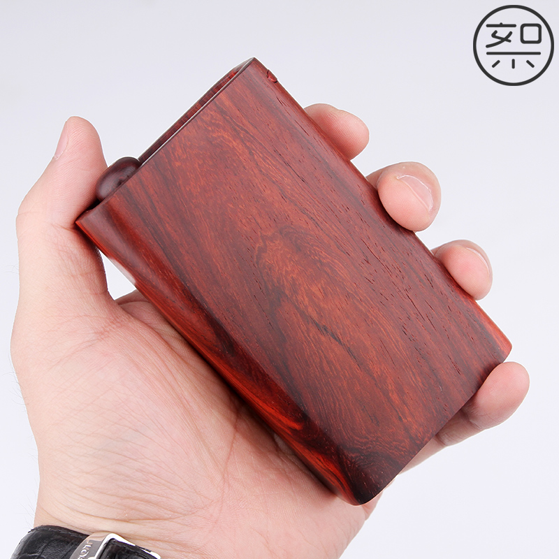 絮旧 印度小叶紫檀木烟盒 10支装木头烟盒红木实木木质复古中国风