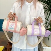 可爱创意库洛米学生斜挎包软妹百搭帆布收纳包卡通美乐蒂女孩包包