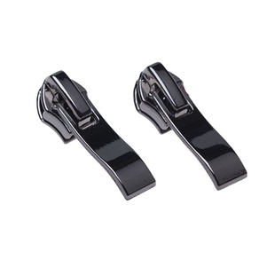 7号尼龙拉链头5号通用皮鞋靴子防滑拉锁枪黑色加厚优质大弯片配件