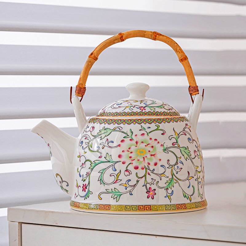 毅煊宫廷风陶瓷大容量茶壶