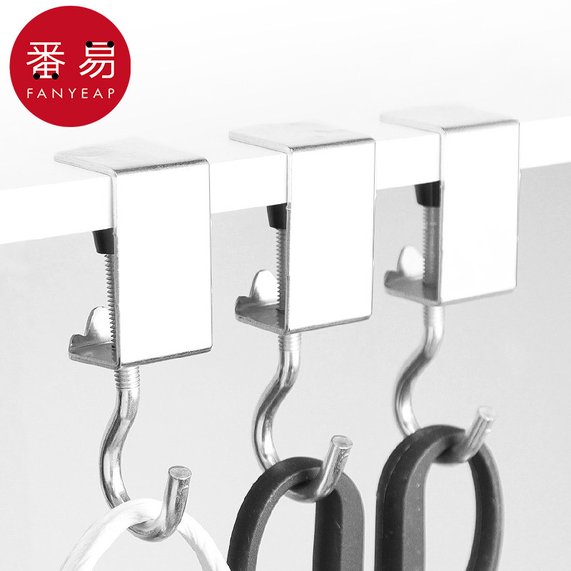 挂钩/桌面B1pn008-挂钩免打孔免粘挂钩挂书桌边缘可移动家用钩子图片