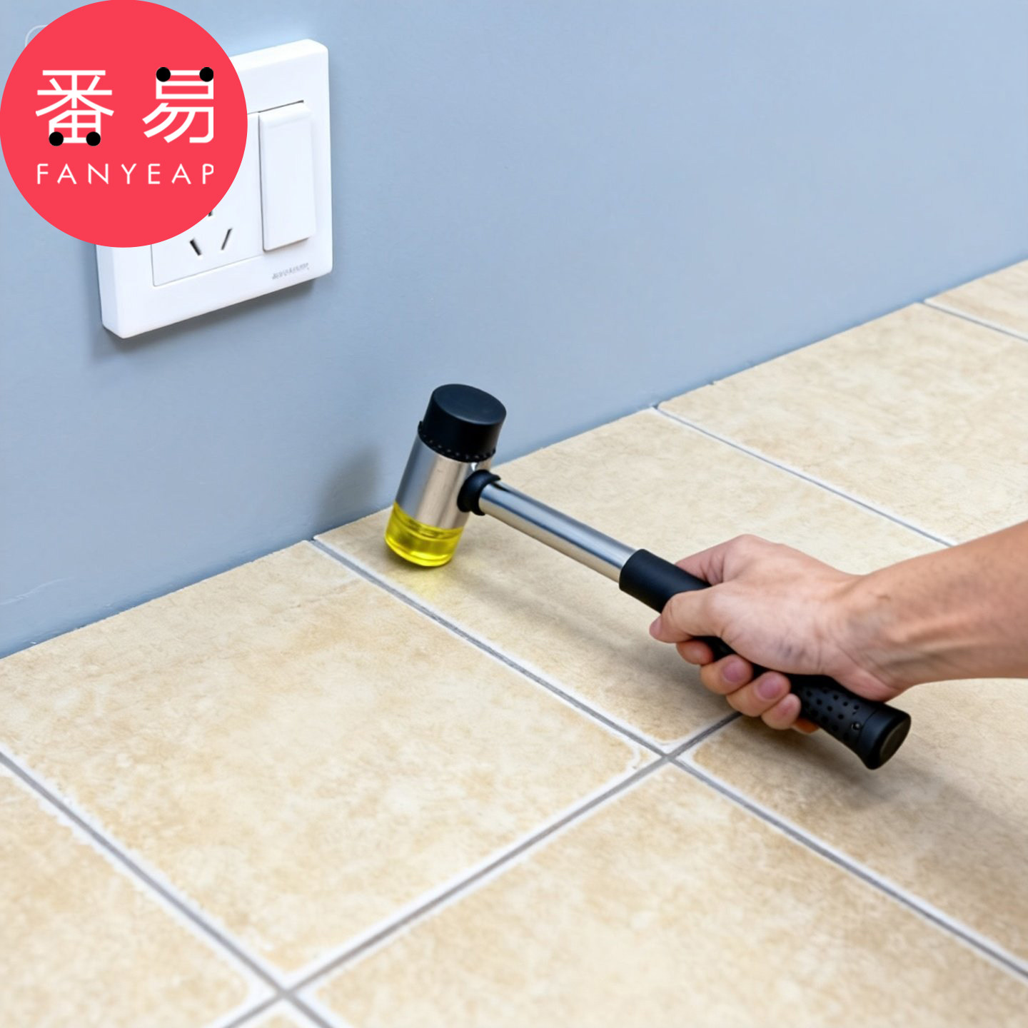 橡皮锤A1pn008-贴砖装修工具安装敲瓷砖地板玻璃地板小锤子榔头图片