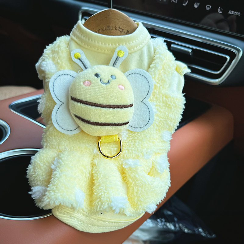 假两件猫衣服带牵引绳