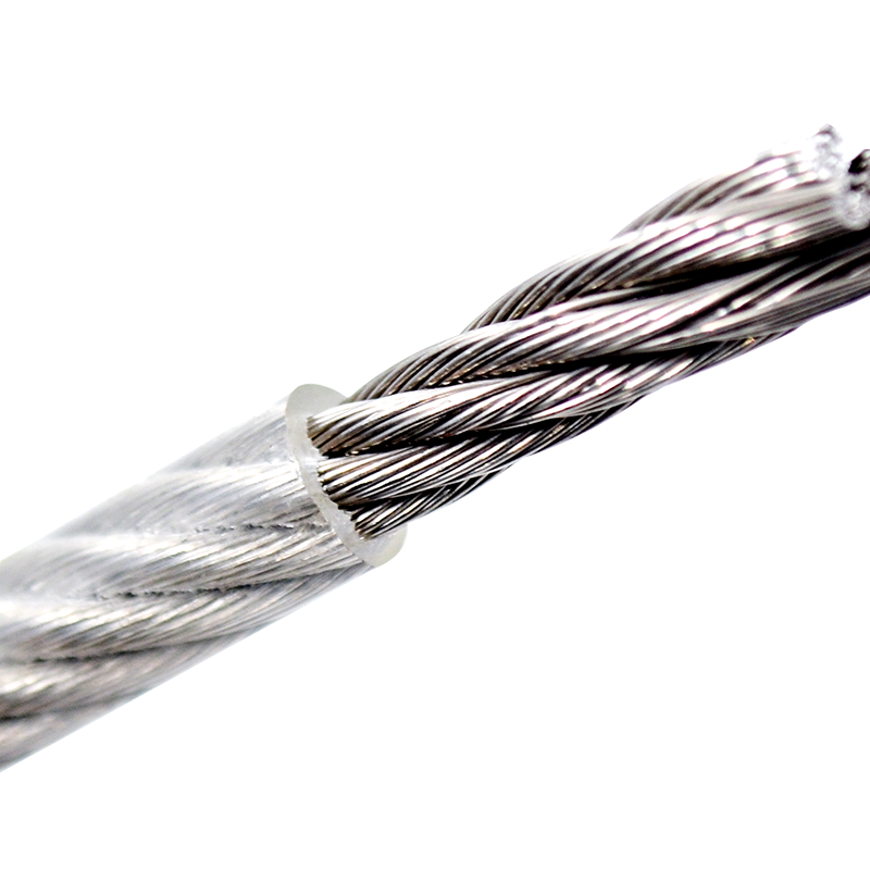 304不锈钢钢丝绳包塑钢丝绳晾衣绳 晒被绳涂塑包胶带护套钢丝绳子