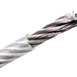 304不锈钢钢丝绳包塑钢丝绳晾衣绳 晒被绳涂塑包胶带护套钢丝绳子