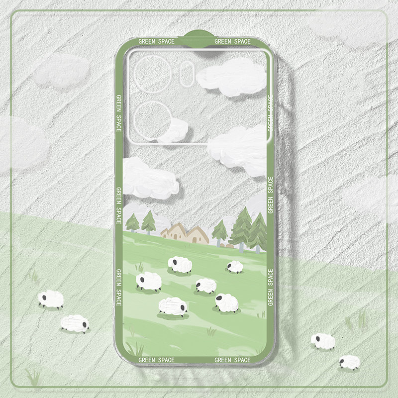 oppok10手机壳透明卡通防摔