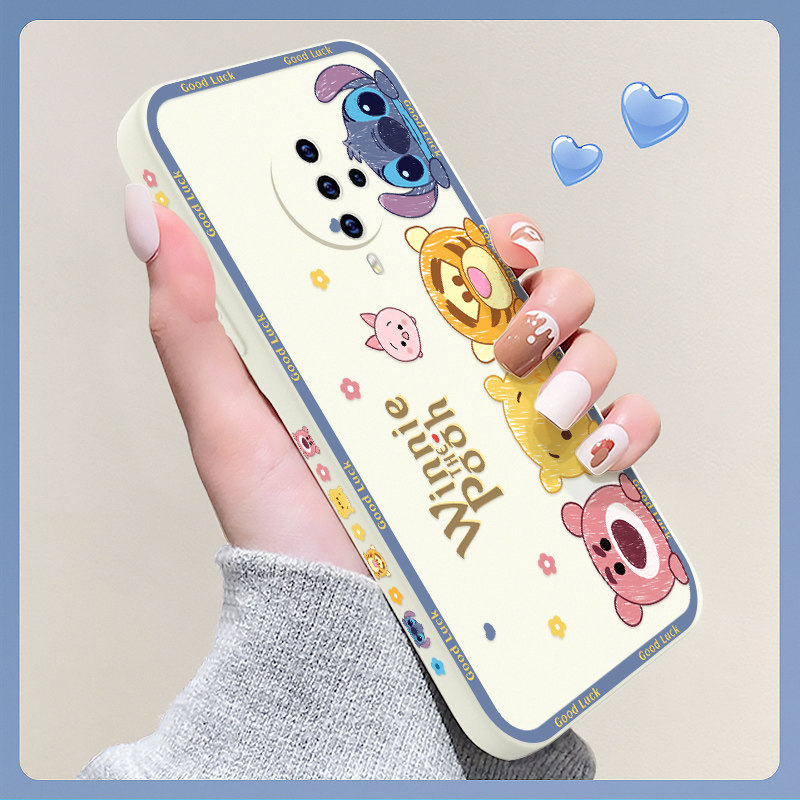 vivos6手机壳s6新款vivo液态硅胶s6卡通维沃高级感viv0秋冬s六全包防