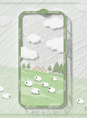 适用三星a21s手机壳a31新款油画风a32小众高级感a42透明软硅胶5g轻薄散热A21S创意女生Samsung全包防摔保护套