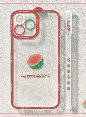 天使眼手机壳适用苹果13promax新款网红iphone14Pro极简西瓜11女生xsmax小众XR防摔mini透明7/8p创意潮ip14套