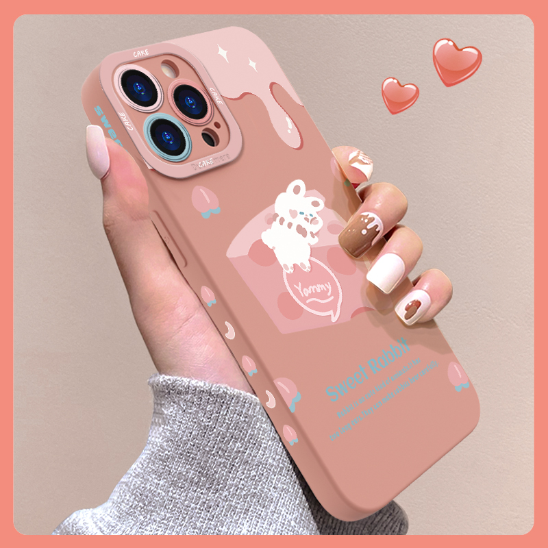苹果14手机壳猫眼G0747白桃蛋糕