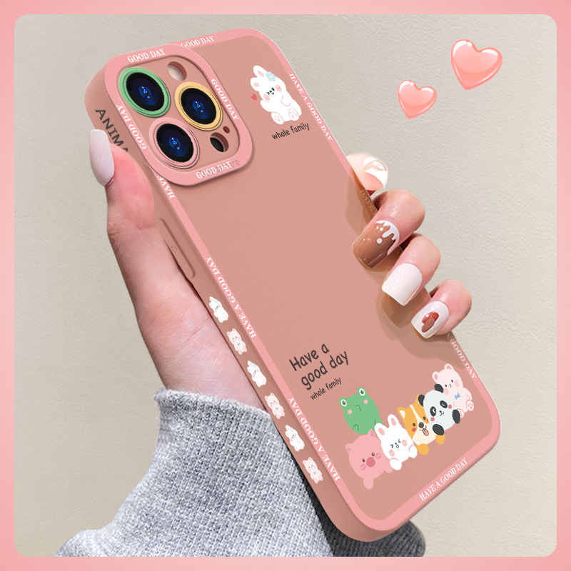 苹果13手机壳猫眼C5172动物玩偶