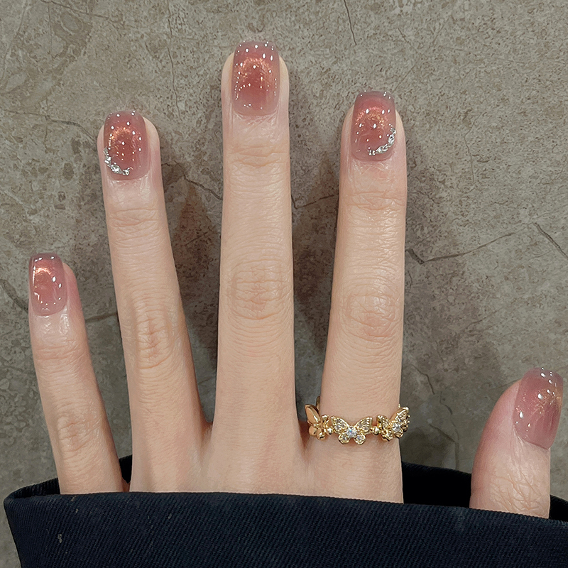 2025新款猫眼纯欲氛围感手工美甲