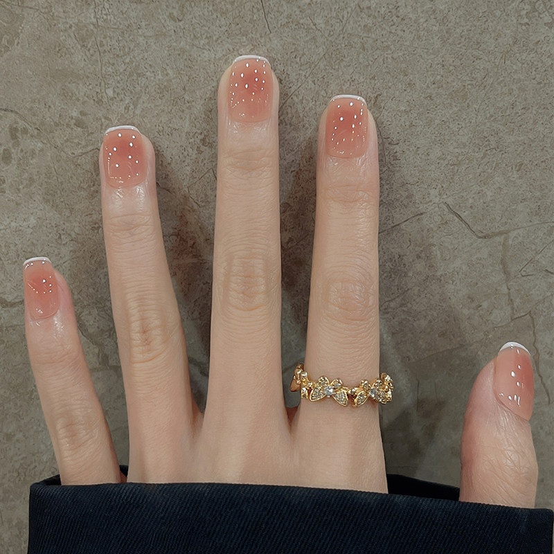 纯手工穿戴甲法式裸色高级感2026年新款夏季短款新娘美甲曼城蜜桃,彩妆/香水/美妆工具,穿戴甲/甲片,淘宝优惠券,粉丝福利购,淘宝优惠卷