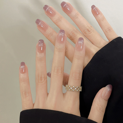 香甜芋泥紫月牙猫眼温柔显白美甲