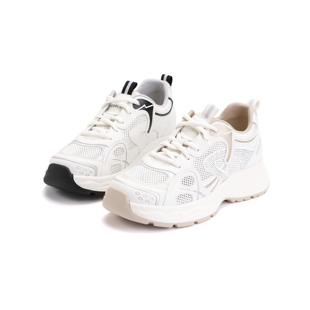 新款 增高鞋 单鞋 镂空网面休闲百搭薄款 透气运动休闲鞋 意尔康女夏季