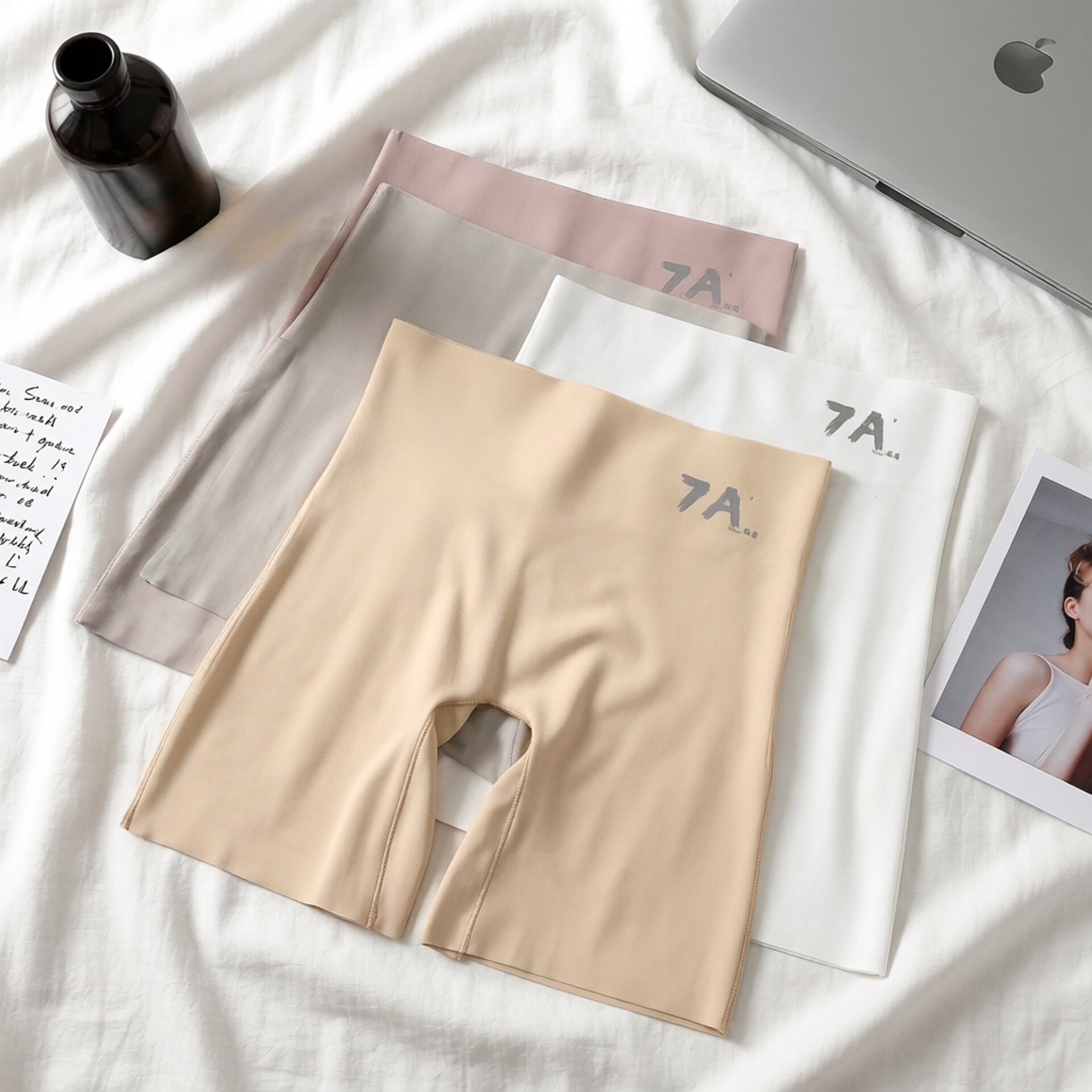 高腰无痕防走光安全裤免穿内裤收腹提臀冰丝打底7A夏不卷边打底裤