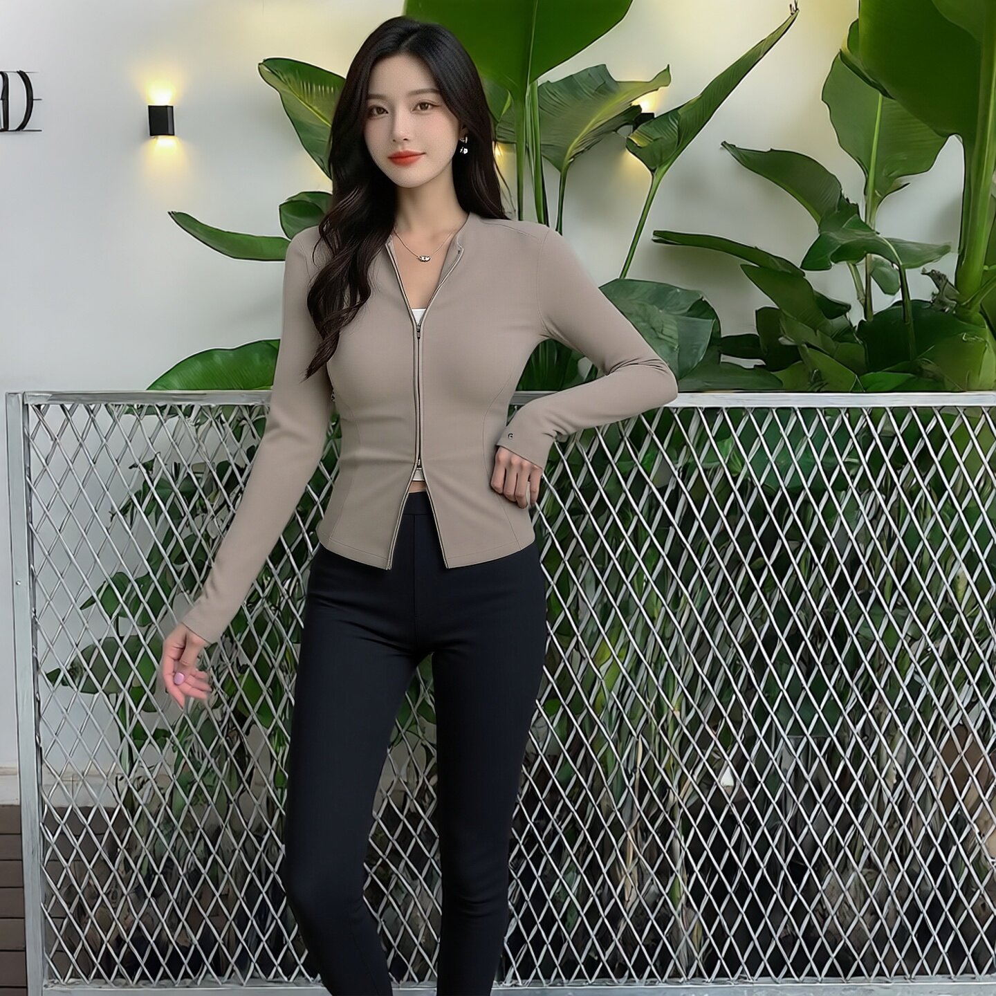 高腰显瘦鲨鱼打底裤女九分透气