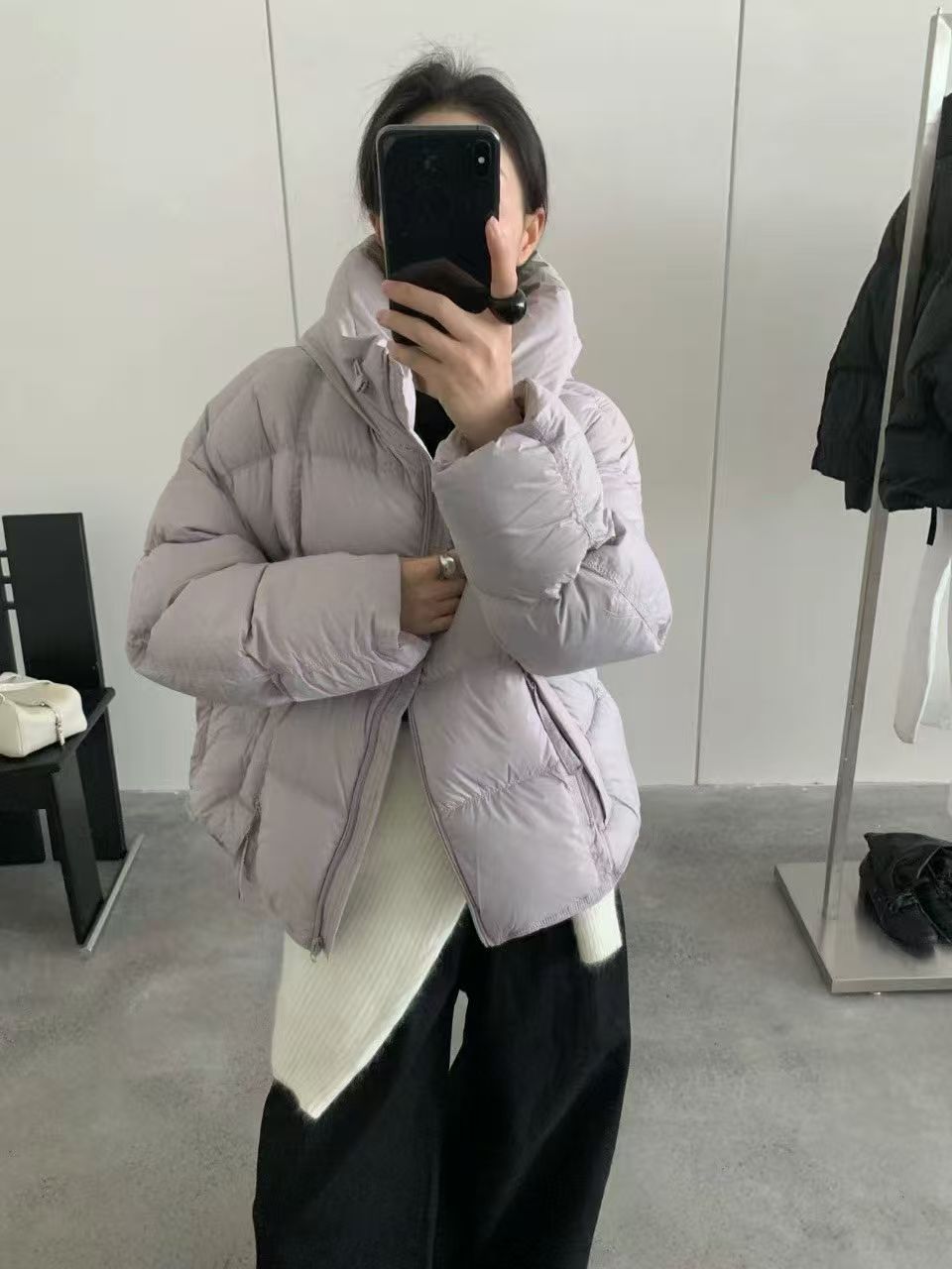 高品质连帽羽绒服90白鸭绒-507