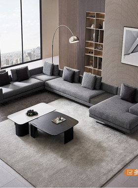 全友家居 门店同款 布洛克格调 简约现代 203012 布艺转角沙发