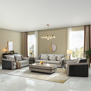 全友家居 家具家私 门店同款 歌德公馆 806120 生态科技皮艺沙发