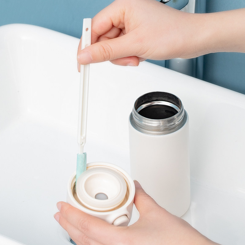 日本保温杯盖缝隙清洁刷多功能奶瓶奶嘴刷子凹槽无死角清洗刷套装