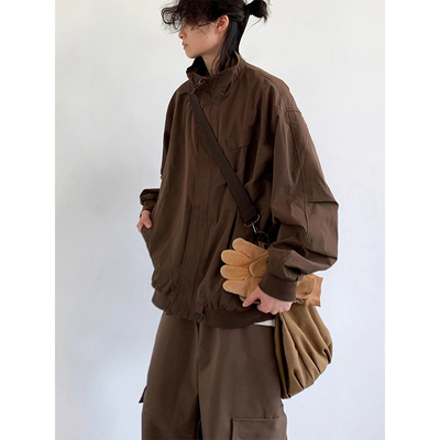 美式复古美拉德工装夹克男女街头