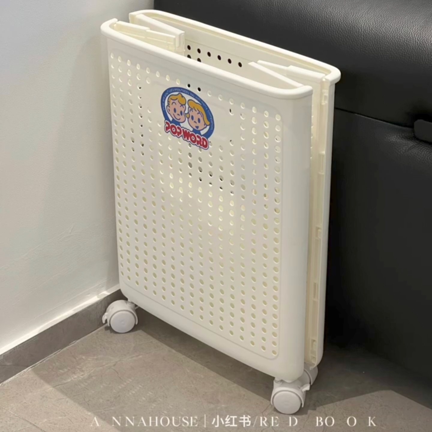 ANNAHOUSE家居馆 脏衣篓可折叠脏衣服收纳筐篮桶键身器材夹缝收纳