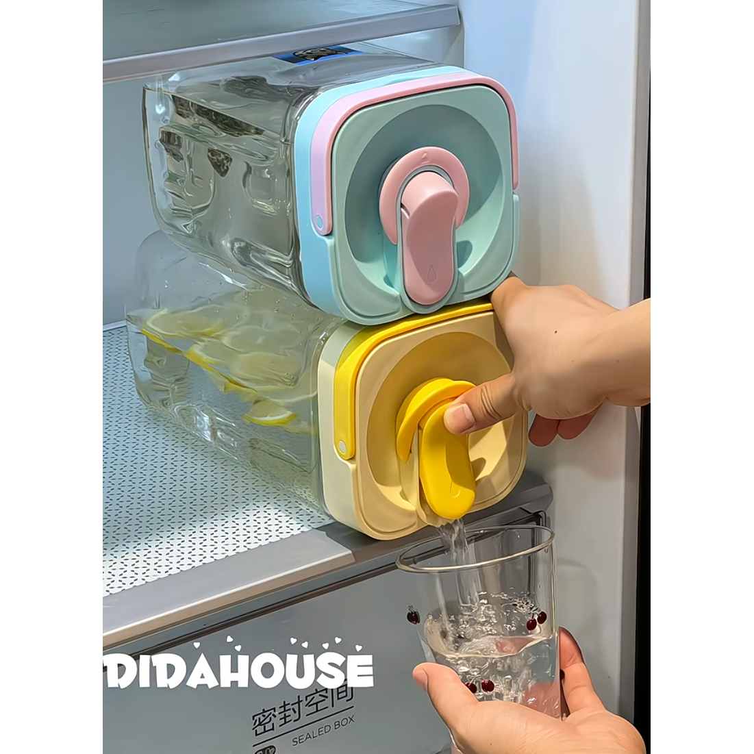 夏季冰箱冷水壶家用食品级带龙头水果桶饮料桶2025新款凉水咖啡壶