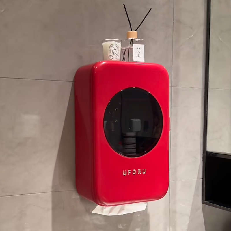 卫生间厕壁挂式收纳盒壁挂式免打孔卫生纸置物架纸巾架抽纸纸巾盒