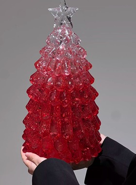 圣诞树小夜灯摆件客厅玄关轻奢高级感新年氛围布置创意装饰礼物