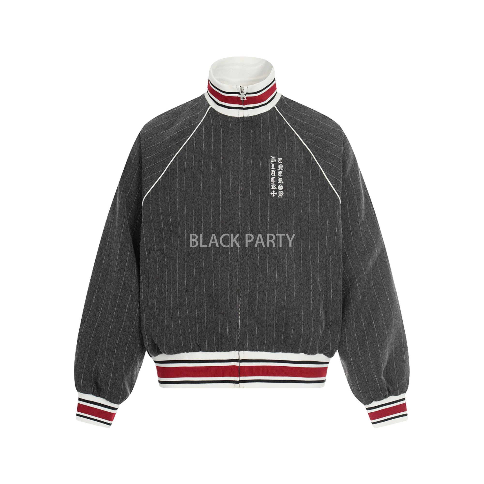 BLACKPARTY 美式复古cleanfit竖条纹休闲两件套宽松百搭运动套装