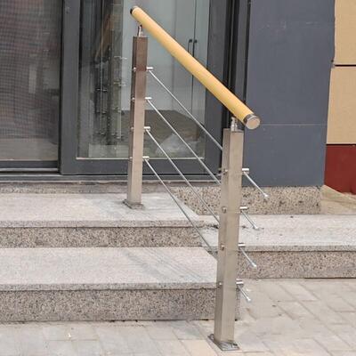 全套家用门口楼梯扶手护栏不锈钢立柱庭院室外走廊平台围栏杆
