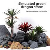 彷真假石头假山造景园林庭院创意彷真景观石道具舞台橱窗装 饰