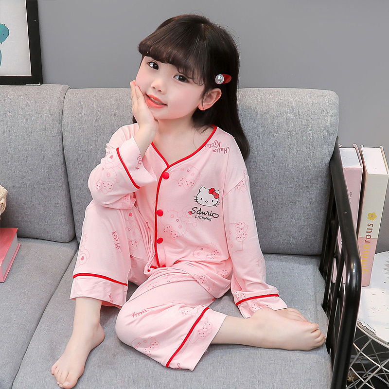 女童莫代尔睡衣夏季薄款