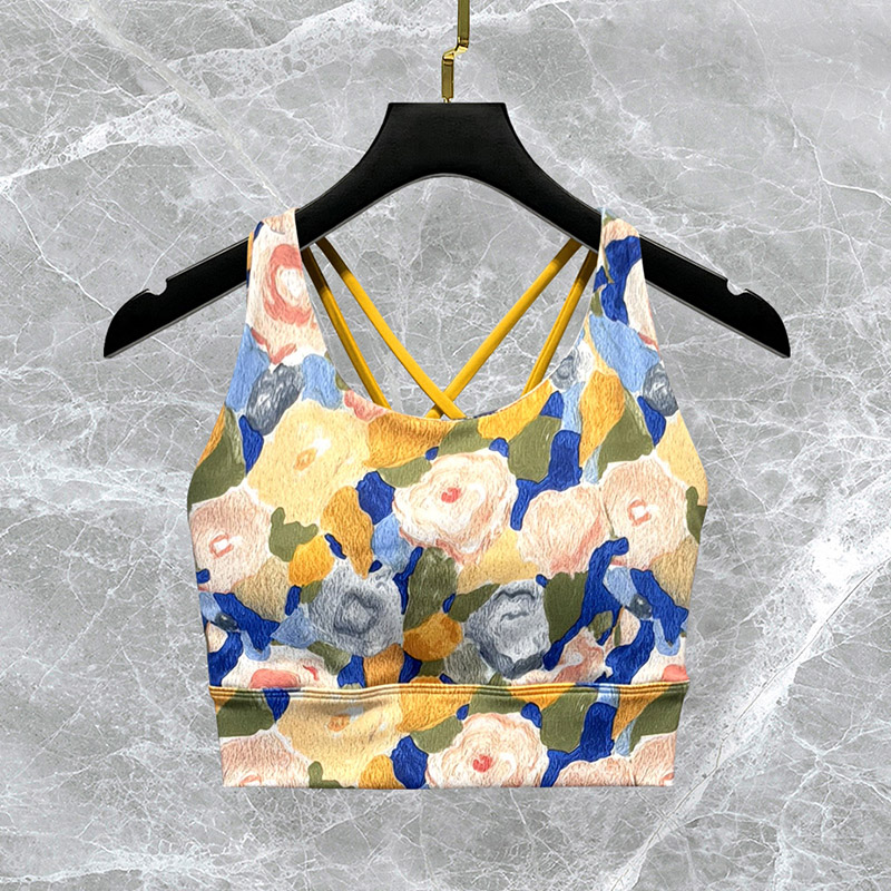 瑜伽服女2025高级感新款夏天印花