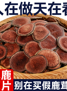梅花鹿鹿茸片鹿茸血片干片角片正品泡酒料药材滋补整枝红粉片20克