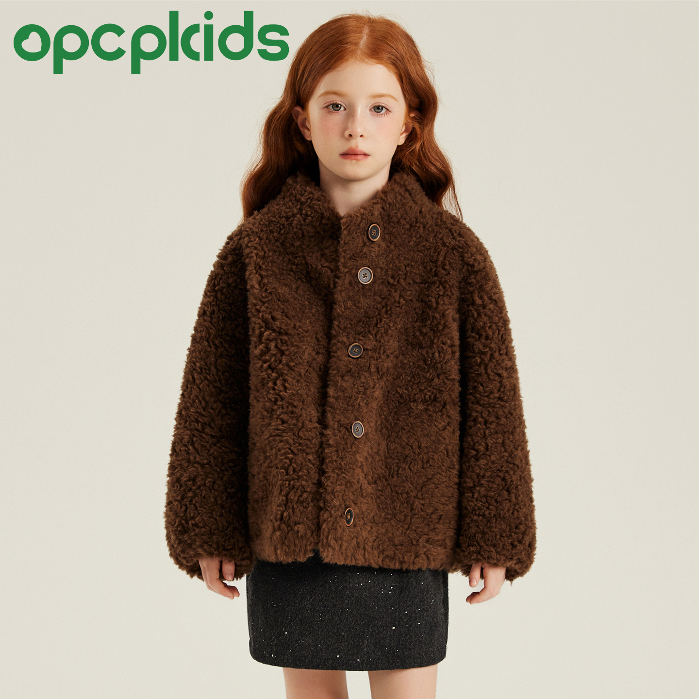 儿童皮草外套秋冬新款女童装