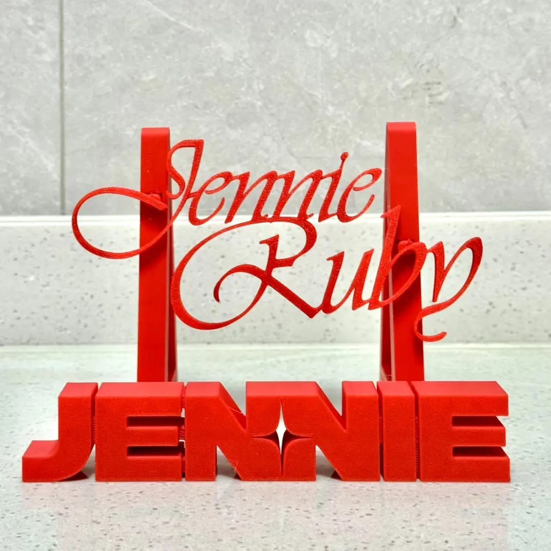JENNIE Ruby专辑周边桌面摆件摆放支架非插小卡3D打印高级有质感