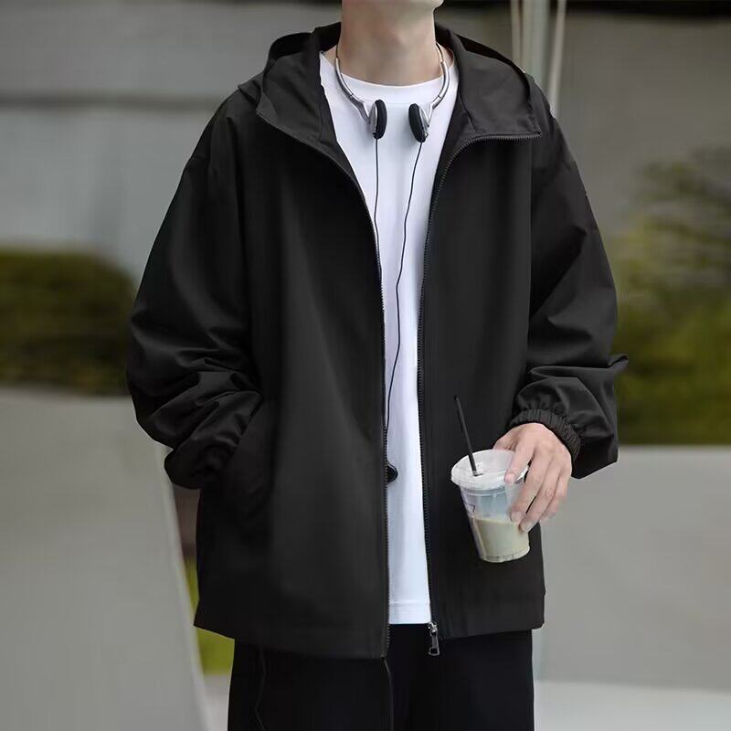男士春秋季美式冲锋衣