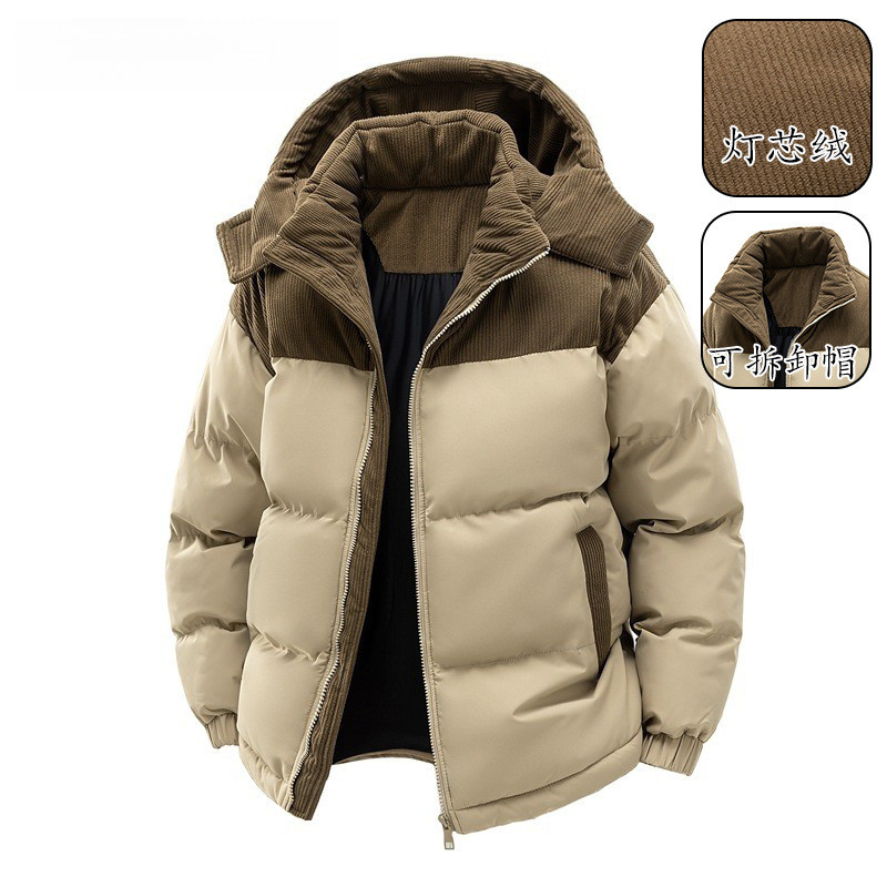 跨境加厚连帽棉衣男女同款