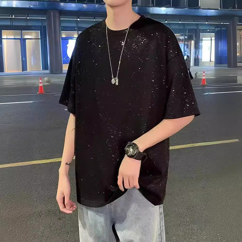 美式星空廓形男短袖41